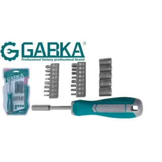 Set cacciavite a cricchetto e punte 22pezzi