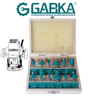 Set frese per la lavorazione del legno 12 pezzi