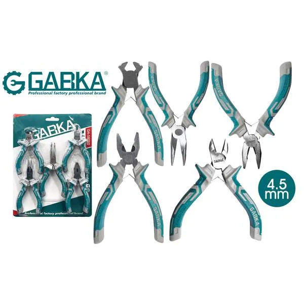 Set mini pinze 5pezzi 4.5"